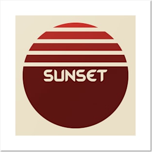 Sunset Corp Logo Posters and Art